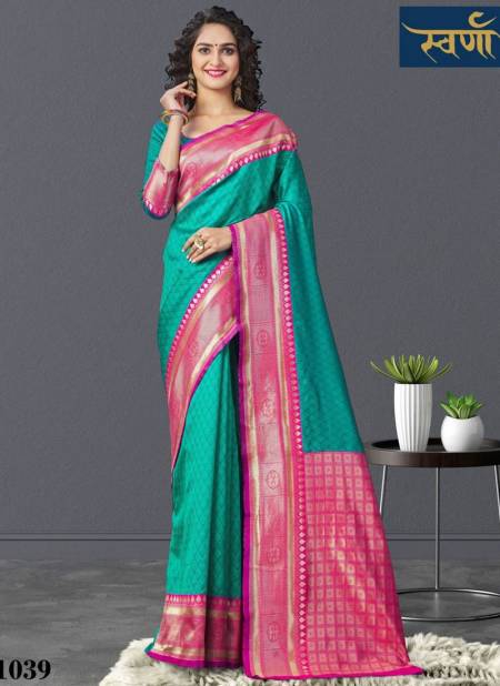 Gray Colour SVARNA SVARNA 6 Fancy Ethnic Wear Soft Silk Heavy Latest Saree Collection 1039
